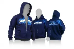 XRay Sweater Hooded With Zipper - Blue (Xs)