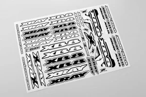 XRay XB8 Sticker For Body - White ** CLEARANCE **