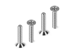 Hudy Titanium Flat Head Screw M3X18 (4)