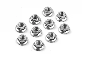 XRay Nut M4 With Serrated Flange (10)