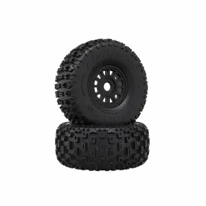 dBOOTS FORTRESS Tire Set Glued - Black (2pcs)