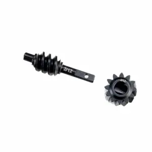 Steel Ring/Pinion Worm Gear - 2/12T - Axle: SCX30