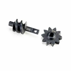 Steel Ring/Pinion Worm Gear - 2/10 - Trans: SCX30