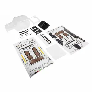 Jeep JT Gladiator Body Set - Clear: SCX10 III MotoBilt