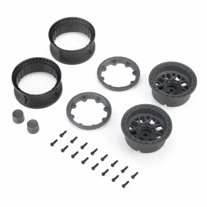1.9 KMC Grenede Beadlock Wheels - Gray (2)