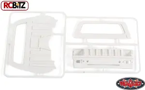 RC4WD Mojave II Cab Back Panels and Grill Parts Tree (Primer Gray)