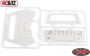 RC4WD Mojave II Cab Back Panels and Grill Parts Tree (Primer Gray)