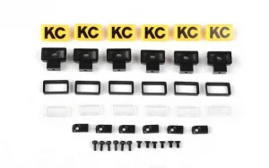 RC4WD KC HiLiTES Rectangle Lights with Covers RC4WD