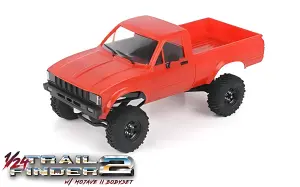 RC4WD Trail Finder 2 1:24 RTR With Mojave II Hard Body Set - Red