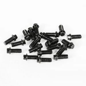 RC4WD Miniature Scale Hex Bolts (M2.5 x 6mm) (Black)