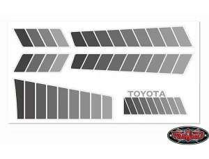 RC4WD Toyota 84-85 Body Decals (Grey)