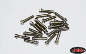 RC4WD Miniature Scale Hex Bolts (M2.5 x 10mm) (Silver)