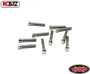RC4WD Miniature Scale Hex Bolts (M2 x 10mm) (Silver)