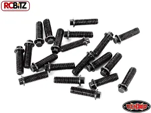 RC4WD Miniature Scale Hex Bolts (M3x10mm) (Black)