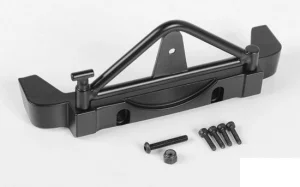 RC4WD Tough Armor Rear Bumper for 1:18 Black Rock Body with Spare Tire Mount RC4WD