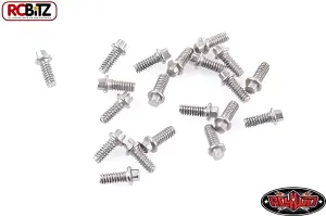 RC4WD Miniature Scale Hex Bolts (M1.6 x 4mm) (Silver)