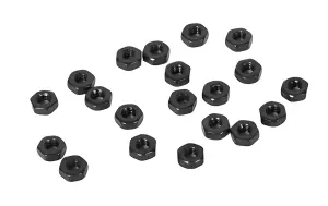 RC4WD Regular M2 Black Nuts (20)