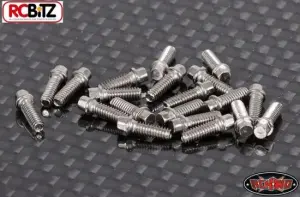 RC4WD Miniature Scale Hex Bolts (M2 x 6mm) (Silver)