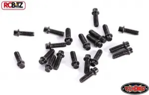 RC4WD Miniature Scale Hex Bolts (M2 x 6mm) (Black)
