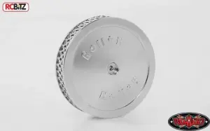 RC4WD Holley V8 Air Cleaner Filver Scale Engine CHROME Decals 40mm Dia