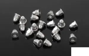 RC4WD M2 Flanged Acorn Nuts (Silver) RC4WD