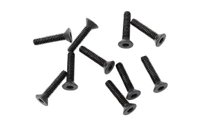 RC4WD Steel Flat Head Socket Cap Screws M2 x 10mm (Black) RC4WD