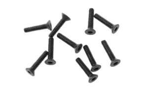 RC4WD Steel Flat Head Socket Cap Screws M2 x 10mm (Black) RC4WD