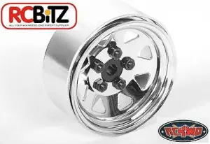 RC4WD 5 Lug Wagon 1.9 Steel Stamped Beadlock Wheels (Chrome)