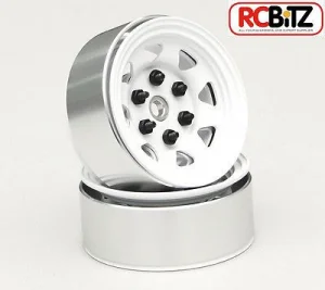 RC4WD Stamped Steel 1.55 Stock White Beadlock Wheel