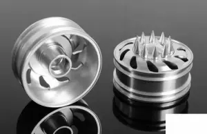 Force Directional Semi Front Wheels w/Spiked Caps RC4WD