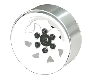 RC4WD 6 Lug Wagon 1.9 Steel Stamped Beadlock Wheels (White)