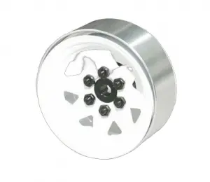 RC4WD 6 Lug Wagon 1.9 Steel Stamped Beadlock Wheels (White)