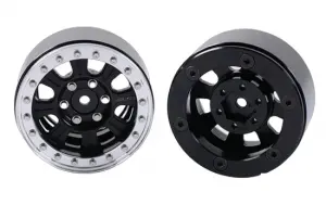 RC4WD Raceline Monster 1.9 Beadlock Wheels (Black/Silver)