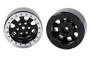 RC4WD Raceline Monster 1.9 Beadlock Wheels (Black/Silver)