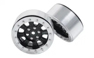 RC4WD Raceline Monster 2.2 Beadlock Wheels (Black/Silver)