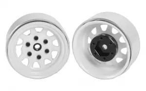 Stamped Steel 1.7 Beadlock Wagon Wheels (White) RC4WD