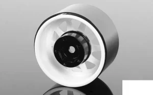 Deep Dish Wagon 1.55 Stamped Steel Beadlock Wheels (White) RC4WD
