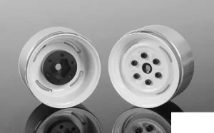 RC4WD Vintage Yota 6 Lug Stamped Steel 1.55 Beadlock Wheels (White) RC4WD