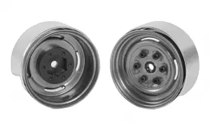 RC4WD Vintage Yota 6 Lug Stamped Steel 1.55 Beadlock Wheels (Clear) RC4WD