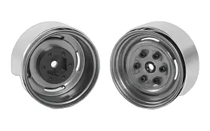 RC4WD Vintage Yota 6 Lug Stamped Steel 1.55 Beadlock Wheels (Clear) RC4WD