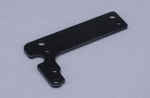 Radio Plate-Front (2mm/6061/Black)XST ** CLEARANCE **