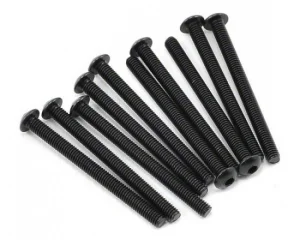 Axial M3x35mm Hex Socket Button Head (Black) (10)