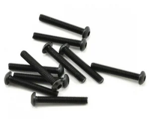 Axial M3x20mm Hex Socket Button Head (Black) (10)