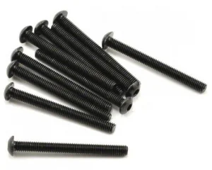 Axial M3x30mm Hex Socket Button Head (Black) (10)