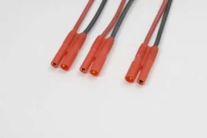 GF-1320-110 - 2mm Shielded Gold Connector Serial Y Lead - Silicone 14AWG Cable