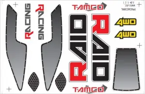 Thunder Tiger Tar0001 Raid Decal Set