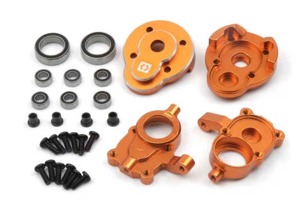 Aluminium Portal Steering Spindle Set (Orange)