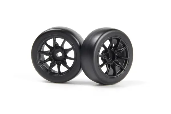 TSMK5-10 Drift Wheel/Tire Set 22x11mm (Black/4pcs) &mdash; image 4 of 4