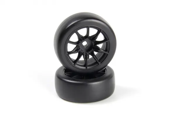 TSMK5-10 Drift Wheel/Tire Set 22x11mm (Black/4pcs) &mdash; image 3 of 4