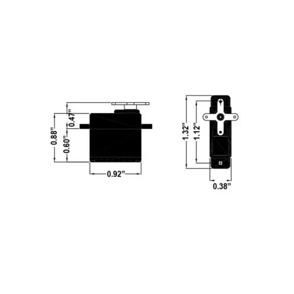Hitec HS45HB Premium Feather Karbonite Gear/BB